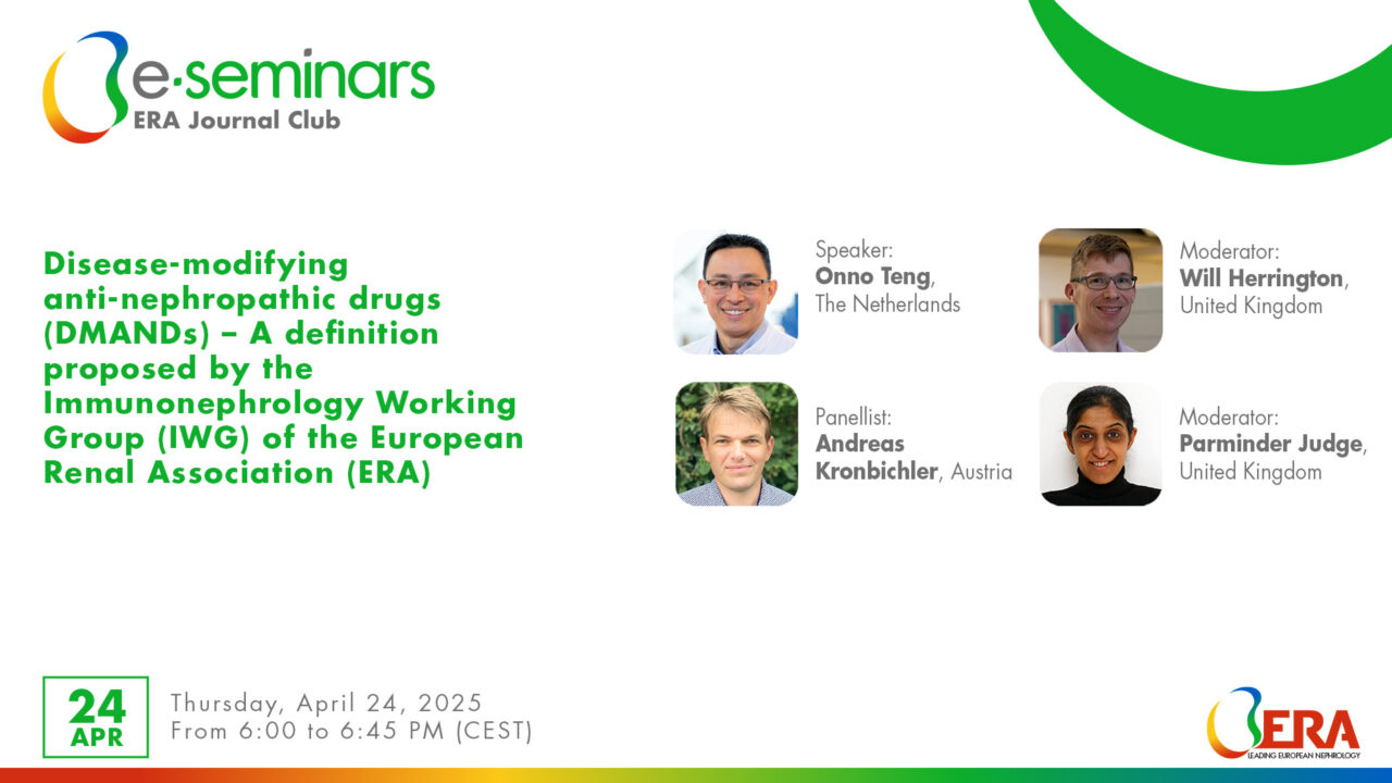 Disease-modifying anti-nephropathic drugs (DMANDs) – A definition proposed by the IWG of ERA